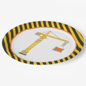 Bord voor bouwkraan op jaardag papier (Gekanteld)