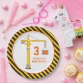 Bord voor bouwkraan op jaardag papier (Feest)