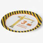 Bord voor bouwkraan op jaardag papier (Gekanteld)