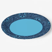 Bord voor Bright Blue Winter Snowflakes Paper (Gekanteld)