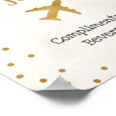 Bord voor bruidsbruiloft 'Refueling Station' Poster (Hoek)