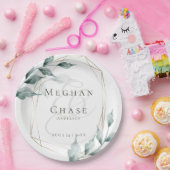 Bord voor bruiloft | Groene botanische grijze Jade (Feest)