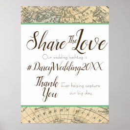  bord voor bruiloft poster