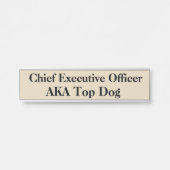 BORD voor CEO-hanging Deurbordnaam Deurbordje (Voorkant)