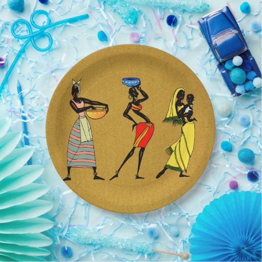 Bord voor damespapier van Afrika (Feest)