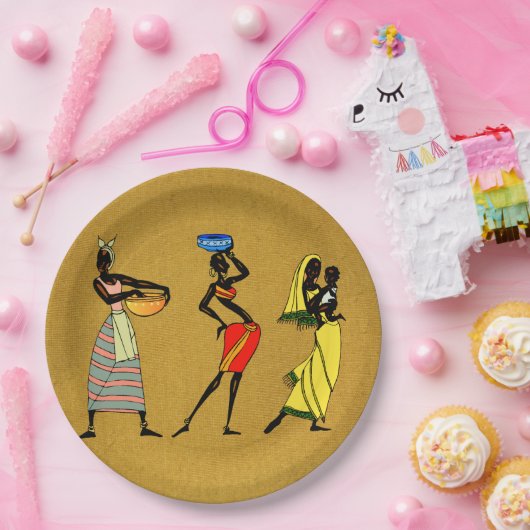 Bord voor damespapier van Afrika (Feest)