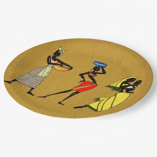 Bord voor damespapier van Afrika (Gekanteld)