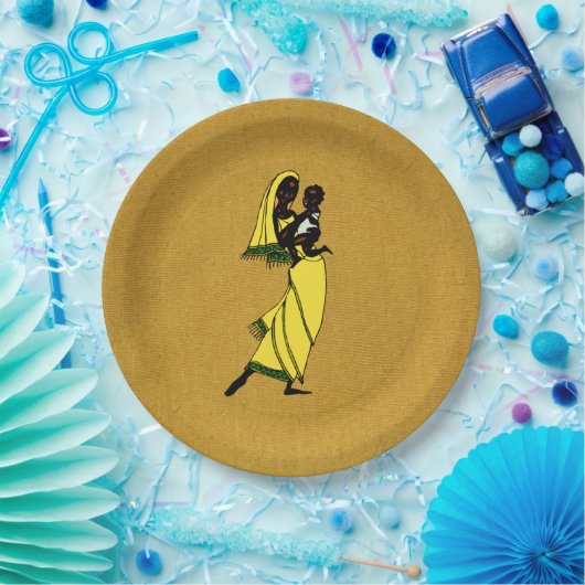 Bord voor damespapier van Afrika (Feest)