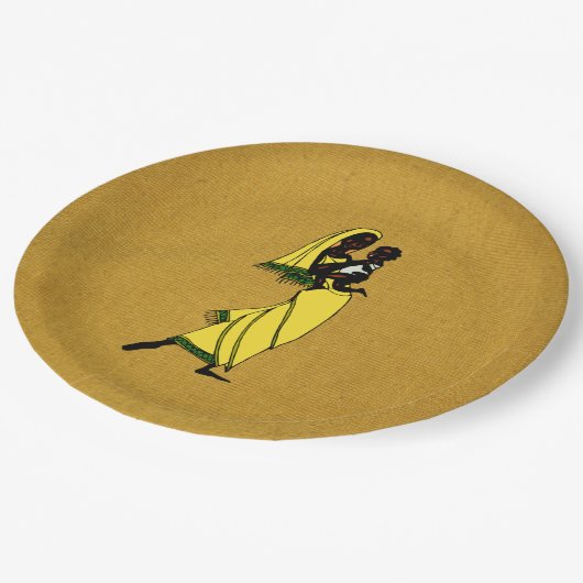 Bord voor damespapier van Afrika (Gekanteld)