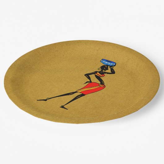 Bord voor damespapier van Afrika (Gekanteld)