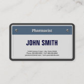 Bord voor de autorisatie van de apotheker visitekaartje (Voorkant)