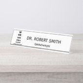 bord voor de benaming "Ophthalmoloog" Bureau Naambordje (Voorkant)