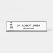 bord voor de benaming "Ophthalmoloog" Bureau Naambordje (Voorkant)