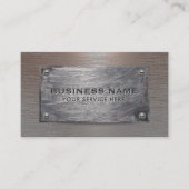 Bord voor de bouw van puimsteen visitekaartje (Voorkant)