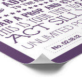 Bord voor de fotocabine poster (Hoek)