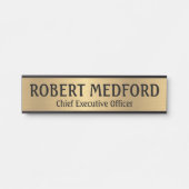 Bord voor de moderne goudhandmatige, professionele deurbordje (Voorkant)