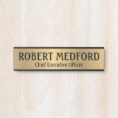 Bord voor de moderne goudhandmatige, professionele deurbordje (Voorkant)