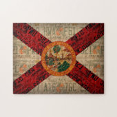Bord voor de vlag van Florida State Flag License A Legpuzzel (Horizontaal)