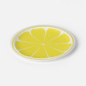 Bord voor donkergeel lemon Citrus Fruit Slice Pape (Gekanteld)