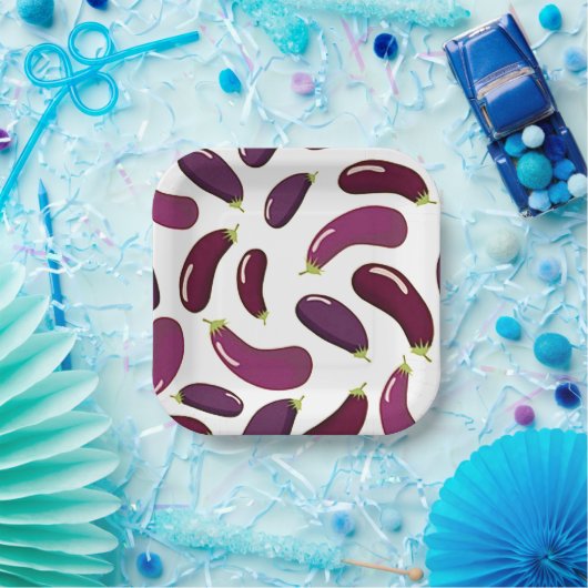 Bord voor drukwerk van Eggplant (Feest)