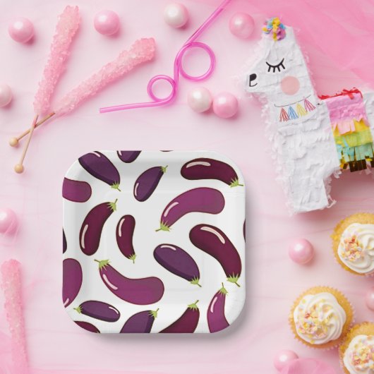 Bord voor drukwerk van Eggplant (Feest)