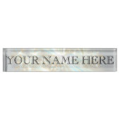 Bord voor elektrische sneeuwfractale naam naambordje (Voorkant)