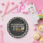 Bord voor flatel- en Fizz-papier - wit - sneeuw (Feest)