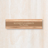 Bord voor gamingbruin Gold Professional-naam Deurbordje (Voorkant)