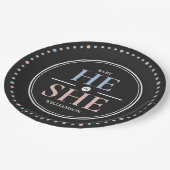 Bord voor gendervraagstukken bij Baby shower (Gekanteld)