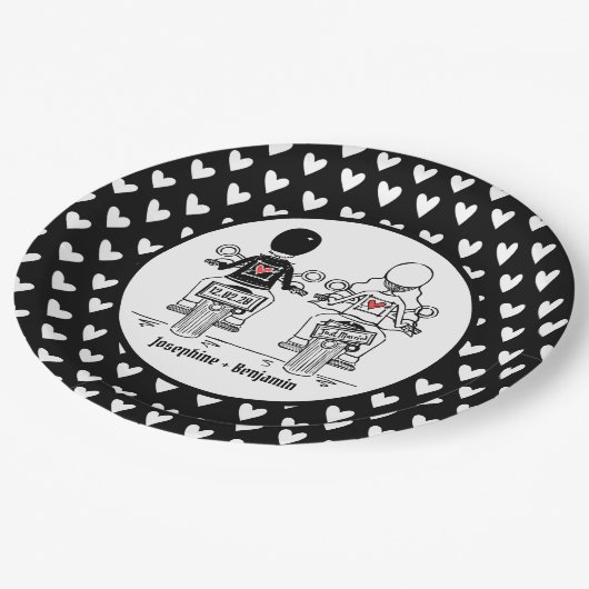 Bord voor gepersonaliseerd biker Wedding Party-voe (Gekanteld)