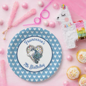 Bord voor gepersonaliseerd Unicorn-hartpapier (Feest)