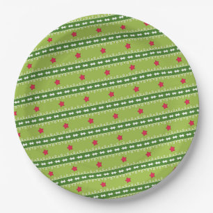 Bord voor groen- en roze sterpapier