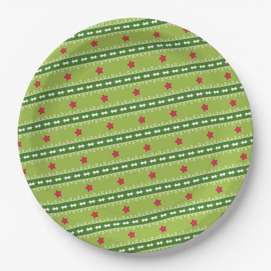 Bord voor groen- en roze sterpapier (Voorkant)