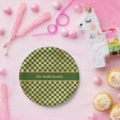 Bord voor groen Gold Checkered Paper (Feest)