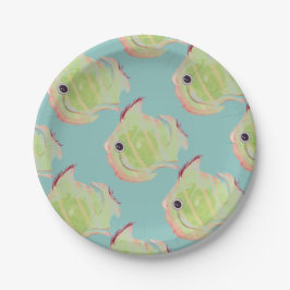 Bord voor groen vispapier