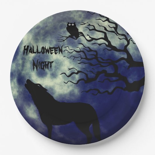 Bord voor Halloween Night Fullmoon 2-papier (Voorkant)