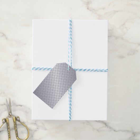 Bord voor helder staal cadeaulabel (Met Touw)