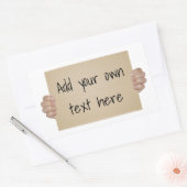 bord voor het testen van karton rechthoekige sticker (Envelop)