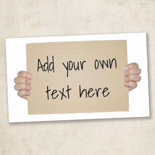  bord voor het testen van karton rechthoekige sticker