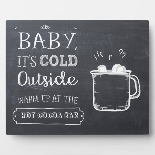 Bord voor hete cacaobar fotoplaat (Voorkant)