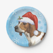 Bord voor kerstcadeaupapier met Walker Coonhound P (Voorkant)