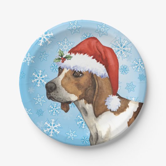 Bord voor kerstcadeaupapier met Walker Coonhound P (Voorkant)