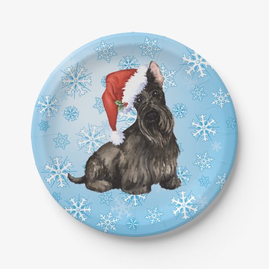 Bord voor kerstcadeaupapier voor Schotse terrier (Voorkant)