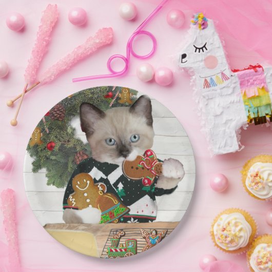 Bord voor kerstkoekjes Kitten Paper (Feest)