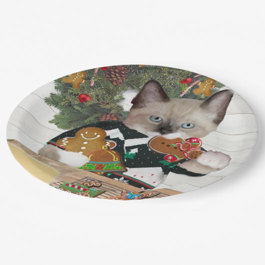 Bord voor kerstkoekjes Kitten Paper (Gekanteld)