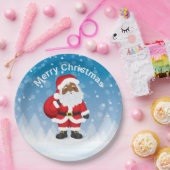 Bord voor kerstpapier met zwarte kerstcadeaus (Feest)