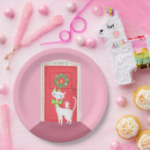 Bord voor kerstretro White Cat and Mouse Paper (Feest)