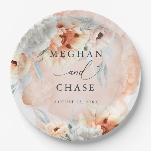 Bord voor koraalpapierpasta's van de partij (Voorkant)