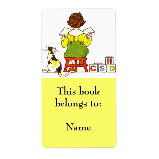 Bord voor leesboekenboek etiket (Voorkant)