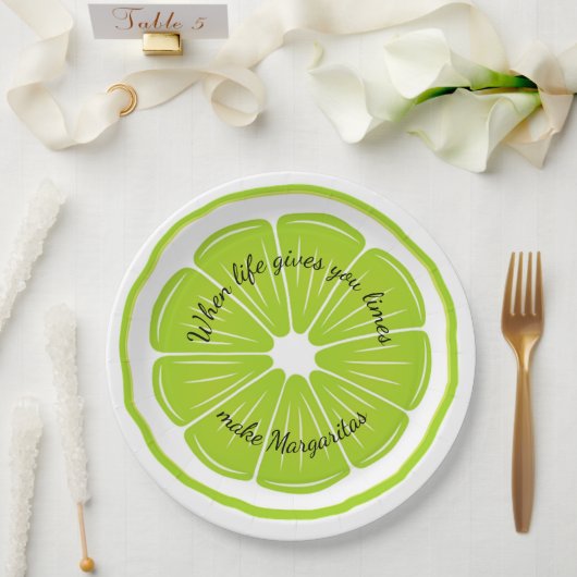 Bord voor limoen-ontwerppapier (Huwelijk)